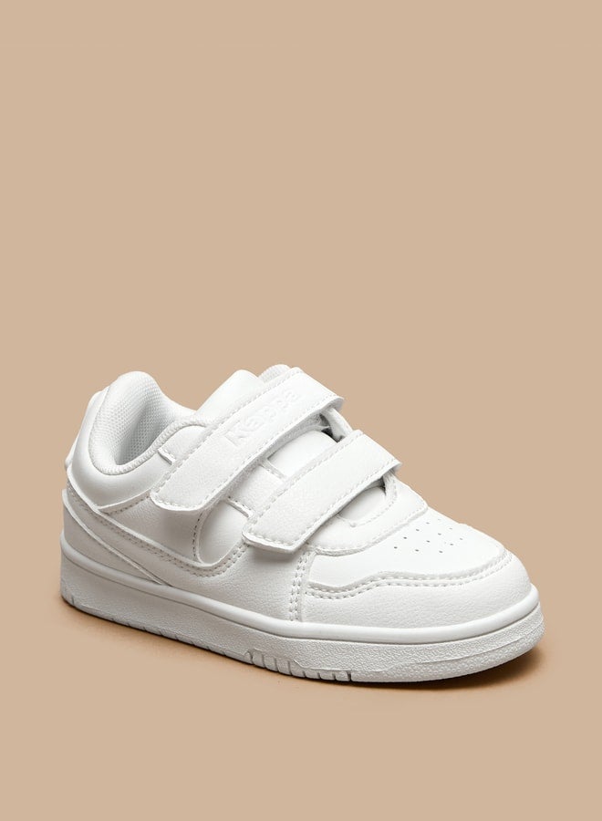 Kappa Boys' Panelled School Shoes with Hook and Loop Closure  - Image 1