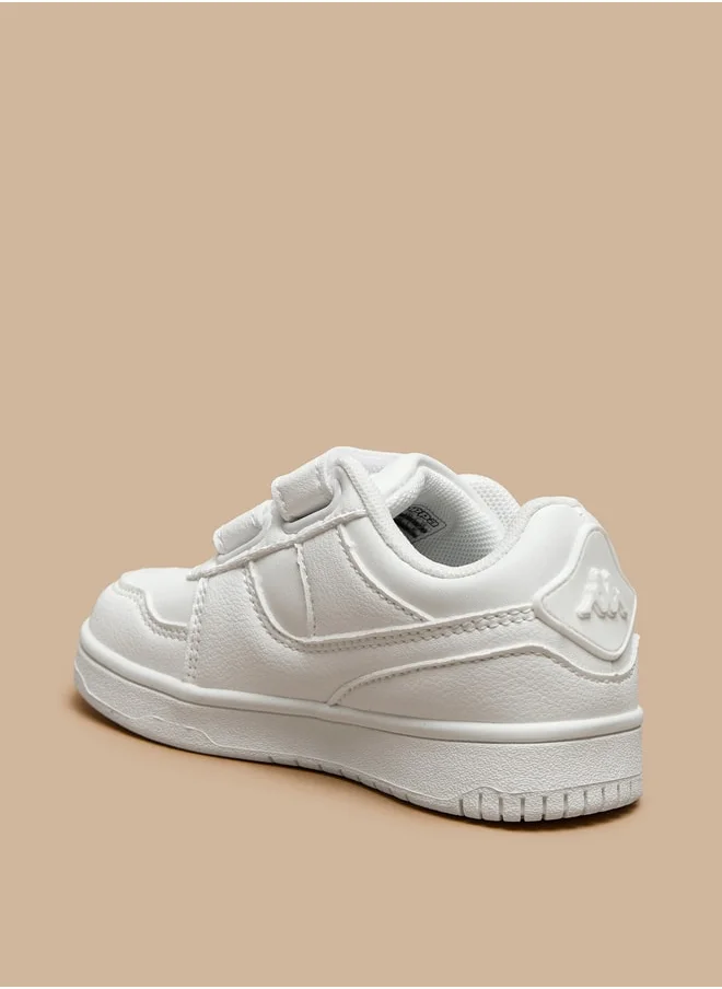 كابا Boys' Panelled School Shoes with Hook and Loop Closure