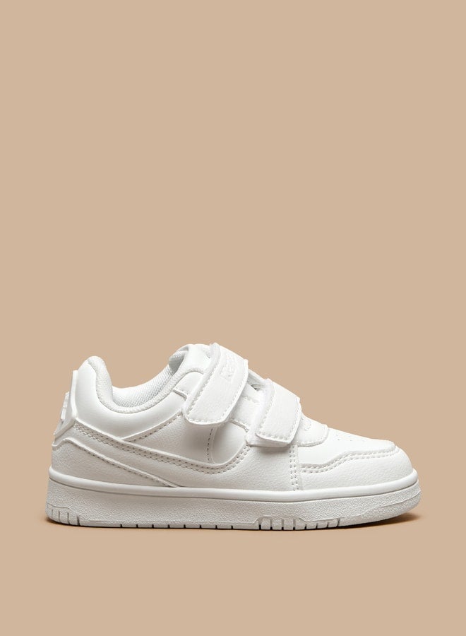 Kappa Boys' Panelled School Shoes with Hook and Loop Closure  - Image 3