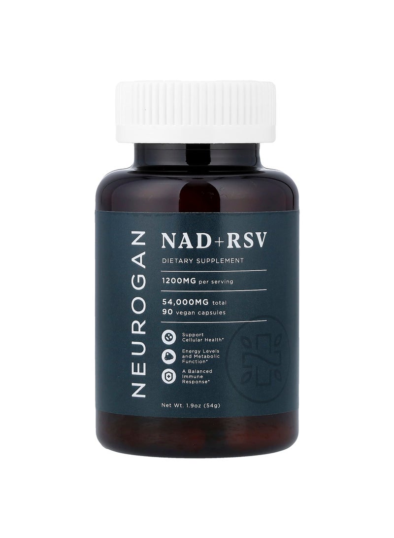NAD + RSV, 90 Vegan Capsules, 1.9 oz (54 g)