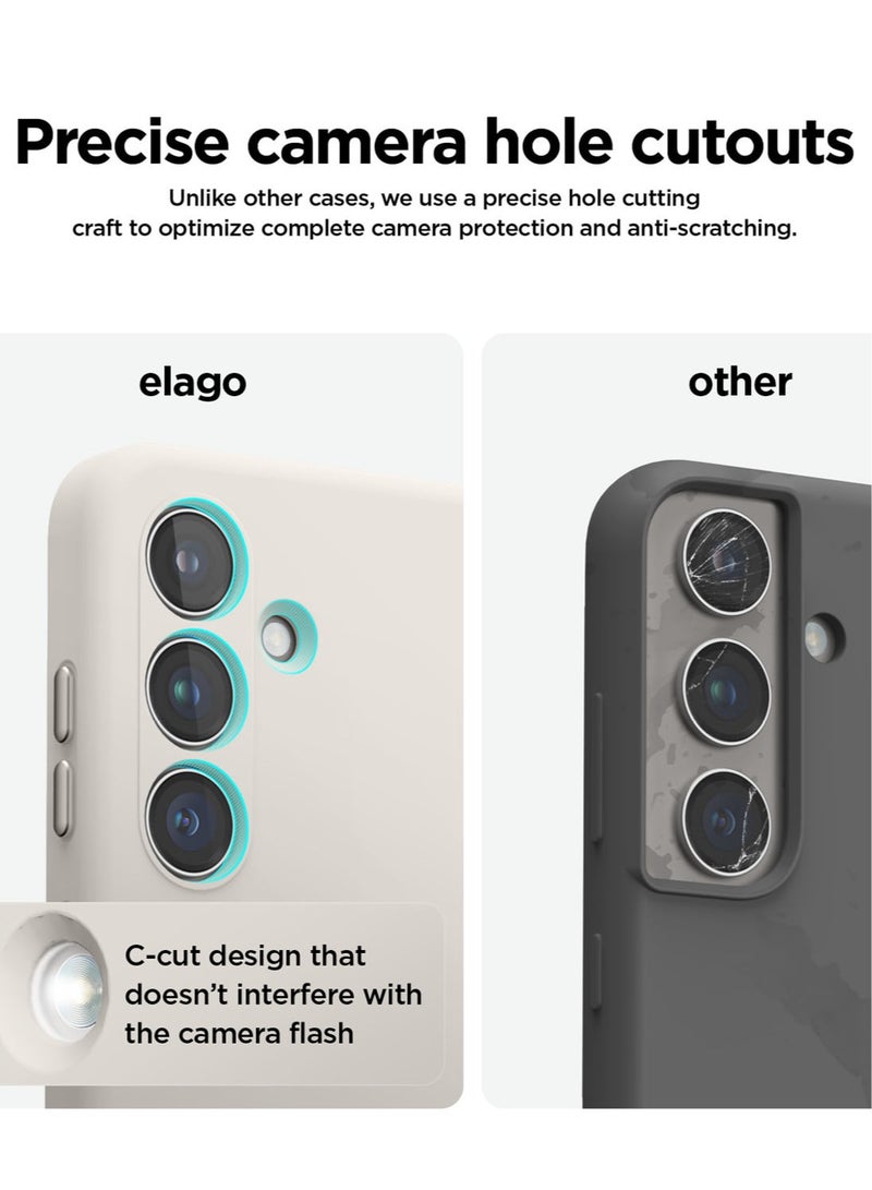 Elago Silicone for Samsung Galaxy S24 Plus Case Cover - Stone - Image 3