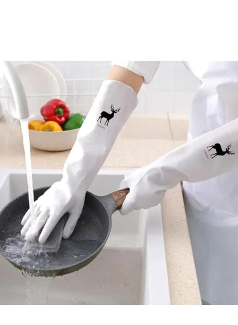 جوانتي مطبخ مقاوم للماء لغسيل الأطباق بقبضة محكمة وفعالة وموثوقة لسهولة التنظيف، جوانتي لغسيل أدوات المطبخ (ألوان متعددة) - Image 1