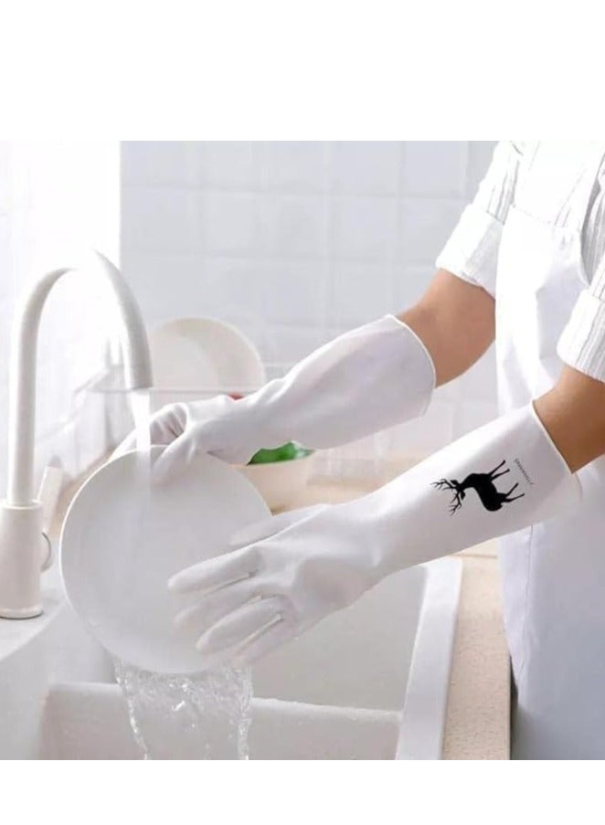 جوانتي مطبخ مقاوم للماء لغسيل الأطباق بقبضة محكمة وفعالة وموثوقة لسهولة التنظيف، جوانتي لغسيل أدوات المطبخ (ألوان متعددة) - Image 2