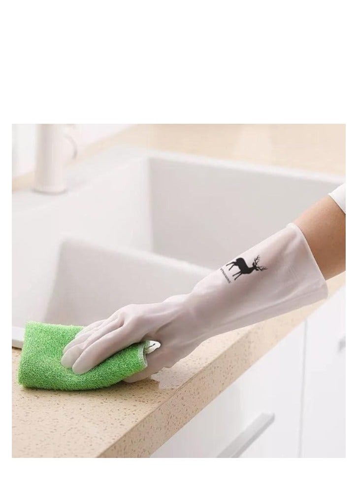 جوانتي مطبخ مقاوم للماء لغسيل الأطباق بقبضة محكمة وفعالة وموثوقة لسهولة التنظيف، جوانتي لغسيل أدوات المطبخ (ألوان متعددة) - Image 3