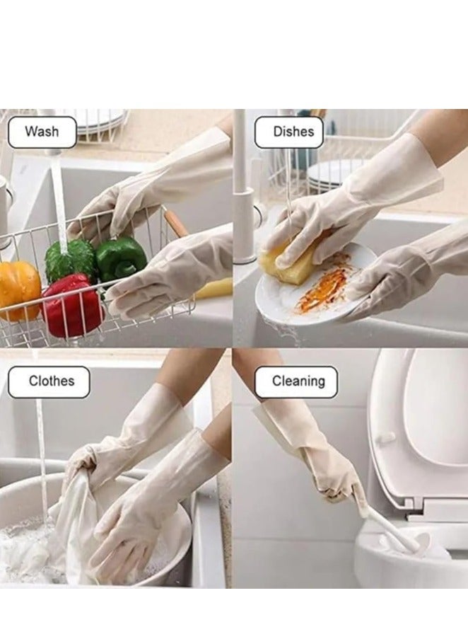 جوانتي مطبخ مقاوم للماء لغسيل الأطباق بقبضة محكمة وفعالة وموثوقة لسهولة التنظيف، جوانتي لغسيل أدوات المطبخ (ألوان متعددة) - Image 4