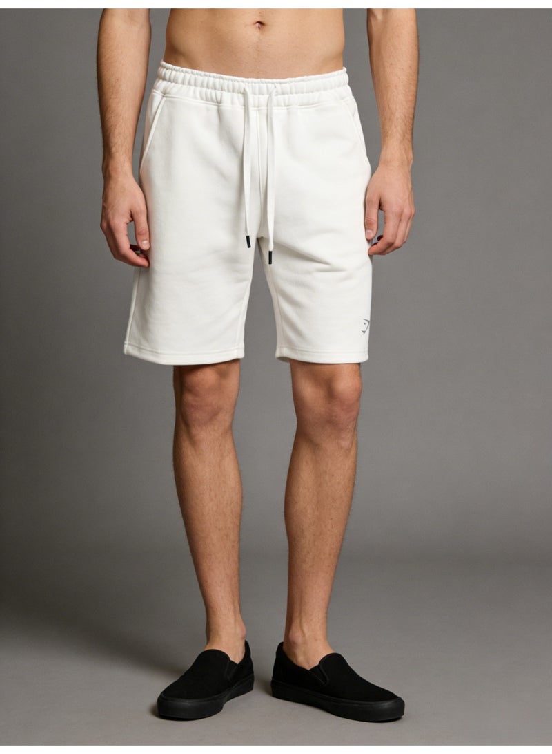 جيمشارك Gymshark Style men's shorts with logo and loose drawstring 5-point sweatshirt. - Image 5