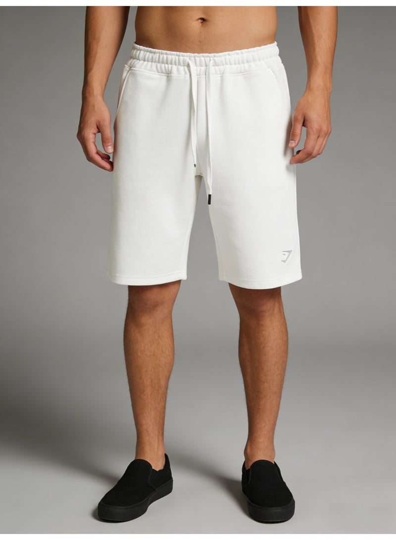 جيمشارك Gymshark Style men's shorts with logo and loose drawstring 5-point sweatshirt. - Image 4