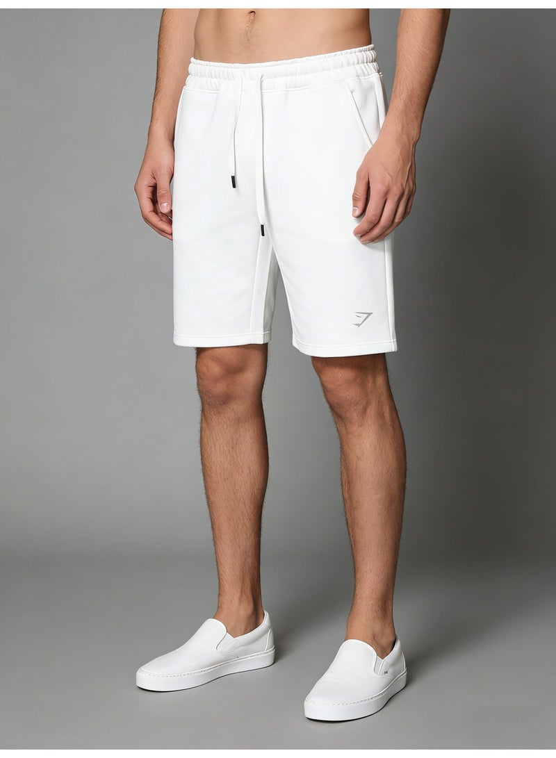 جيمشارك Gymshark Style men's shorts with logo and loose drawstring 5-point sweatshirt. - Image 1
