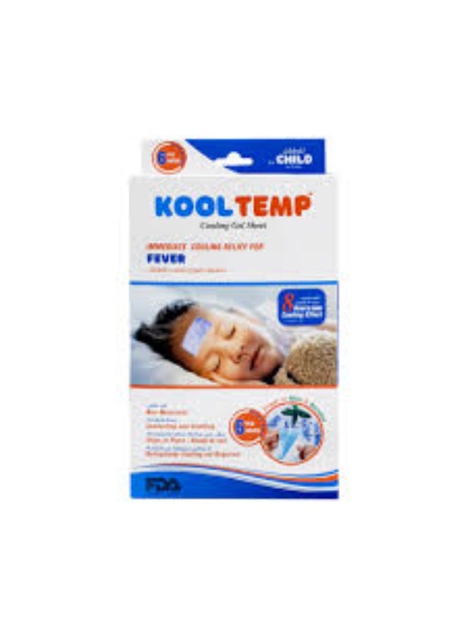 Cooling Gel Sheet for children 2+ years 6pcs