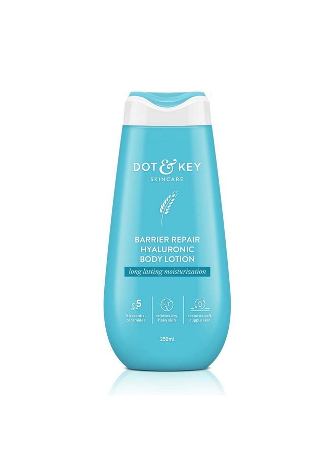 Dot & Key Barrier Repair Hyaluronic Body Lotion For Deep Nourishing & Long Lasting Moisturization | With Hyaluronic & 5 Essential Ceramides |Quick Absorbing & Non Greasy | For Dry & Flaky Skin | 250Ml  - Image 1