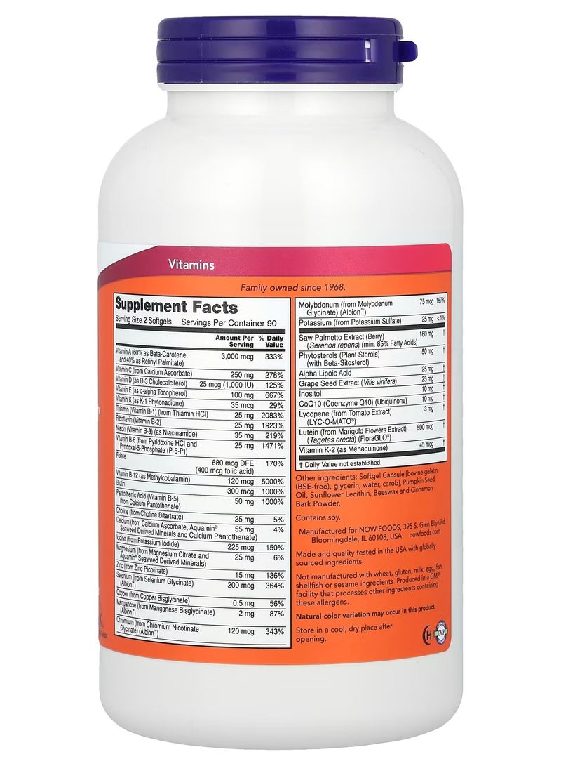 now ADAM™, Superior Men's Multi, 180 Softgels - Image 2