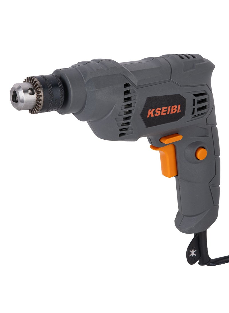 KSEIBI KSM 400 D, Electric Drill, "Input Voltage 220-240/50-60Hz,400W, Power Drill, Keyed Chuck Drill, Corded Drill, Woodworking Drill for Drilling Holes in Various Materials Such as Wood, Metal, Plastic.  - Image 1