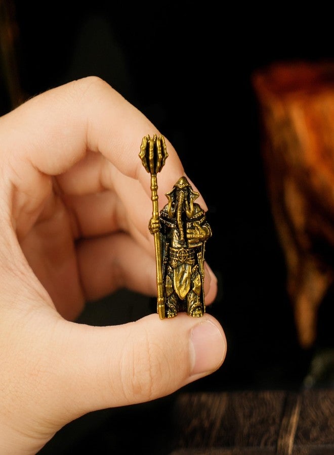 chovy تماثيل تشوفي المصنوعة من النحاس الصلب لساحر الظلام - تماثيل فيل بتصميم كلاسيكي، قطع فنية قابلة للجمع، مناسبة للمكتب والديكور المنزلي وعرض الأعمال الفنية، مصنوعة يدويًا لهواة الجمع. - Image 2