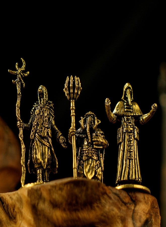 chovy تماثيل تشوفي المصنوعة من النحاس الصلب لساحر الظلام - تماثيل فيل بتصميم كلاسيكي، قطع فنية قابلة للجمع، مناسبة للمكتب والديكور المنزلي وعرض الأعمال الفنية، مصنوعة يدويًا لهواة الجمع. - Image 4