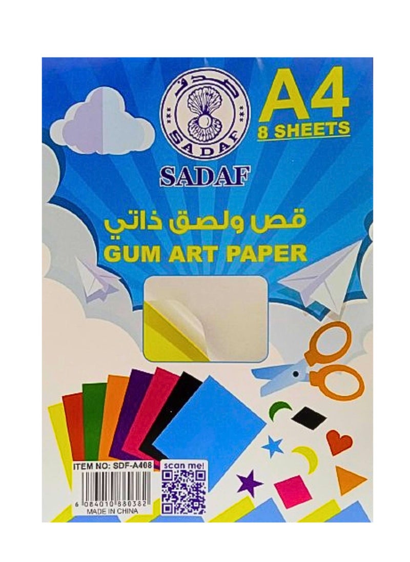 Sadaf - A4 Gum Art Paper 8 Sheets (Pack of 2) - Image 1