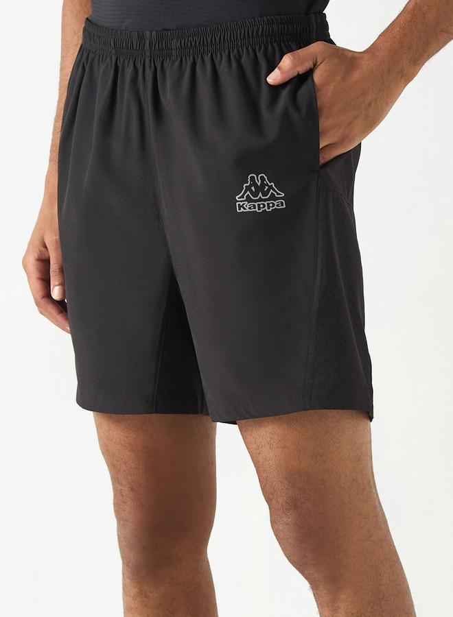 كابا شورت بخصر مطاطي وجيوب وطبعات شعار من كابا - Image 1