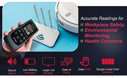 LATNEX AF-5000 5G EMF Meter RF Detector Tester and Reader with Calibration Certificate - Tests and Measures RF and Microwaves, 3-Axis Gauss or Tesla Magnetic Fields and Electrical ELF Fields - Image 3