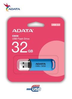ADATA C906 Compact | 32GB USB 2.0 Flash Drive | Lightweight and Fast Data Transfer | Blue  - Image 2