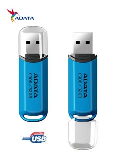 ADATA C906 Compact | 32GB USB 2.0 Flash Drive | Lightweight and Fast Data Transfer | Blue  - Image 3