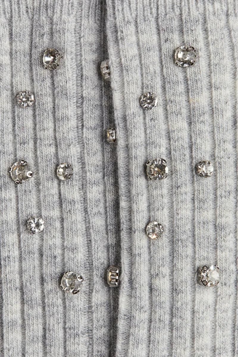 H&M Embellished wool-blend socks