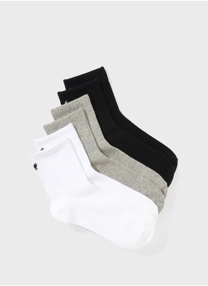 American Eagle 3 Pack Assorted Ankle Sock