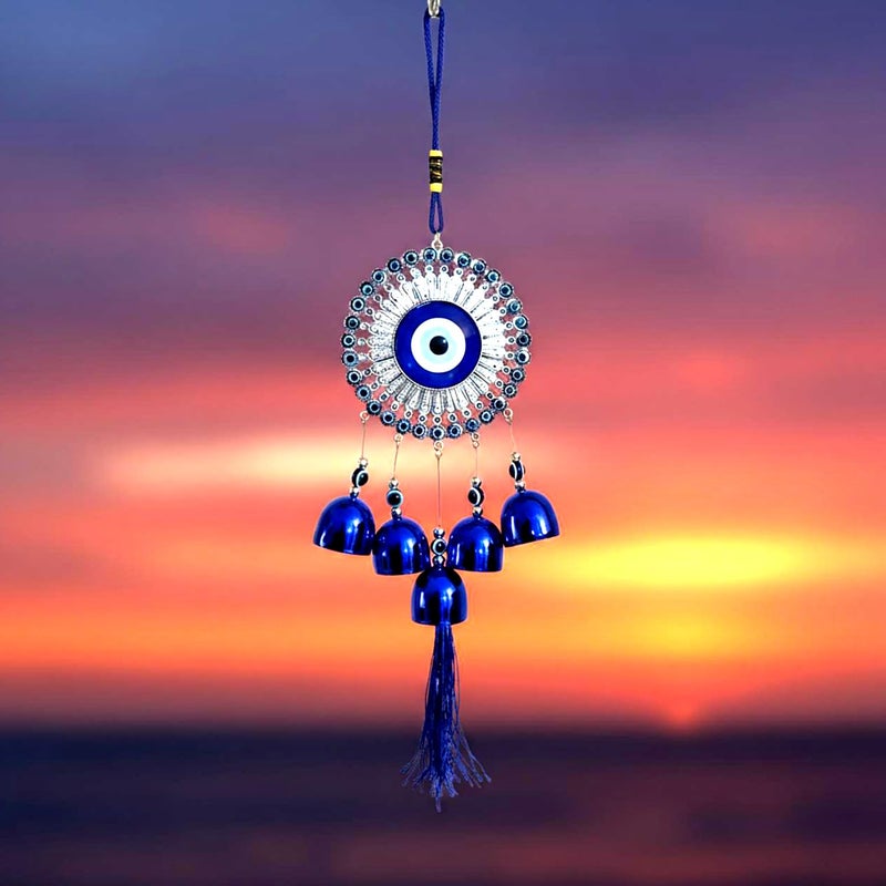 VIKACRAFT Evil Eye Wind Chime for Home Positive Energy Evil Eye Hanging for Home Dcor Items Wind Chimes for Balcony and Living Room Hanging Decorative Items - Image 4