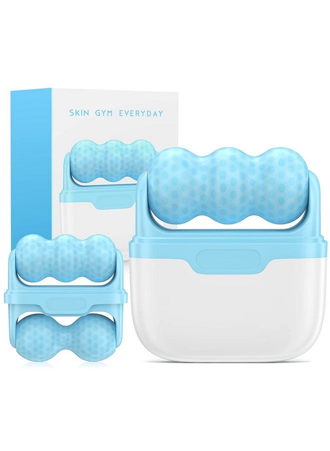 Deoxys Ice Roller for Face and Eyes - Facial Skin Care Tools with 2 Roller and Carry Case to Reduce Puffiness and Relief Migraine, Pain. Women Gift - Image 1