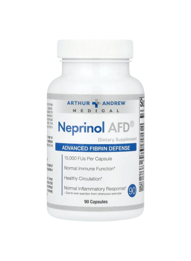 Arthur Andrew Medical Arthur Andrew Medical, Neprinol AFD®, Advanced Fibrin Defense, 90 Capsules  - Image 1