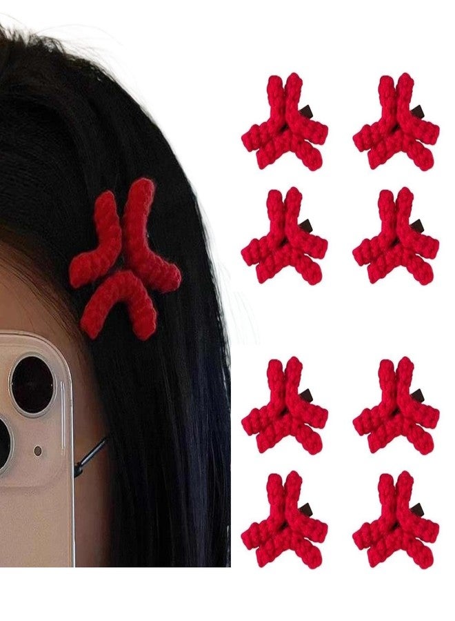 مشابك شعر لطيفة غاضبة، عبوة من 4/8 قطع، مشابك شعر كرتونية كوميدية، مشابك شعر أنمي للنساء والفتيات، دبابيس شعر غير قابلة للانزلاق، إكسسوارات تنكرية كاواي (4) - Image 1