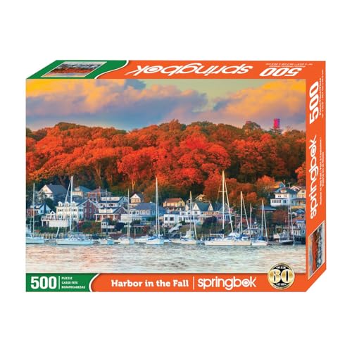 Springboks Harbor in The Fall 500 Piece Puzzle for Adults Shows The Beauty of This Northeastern Habor in Fall Colors - Image 5