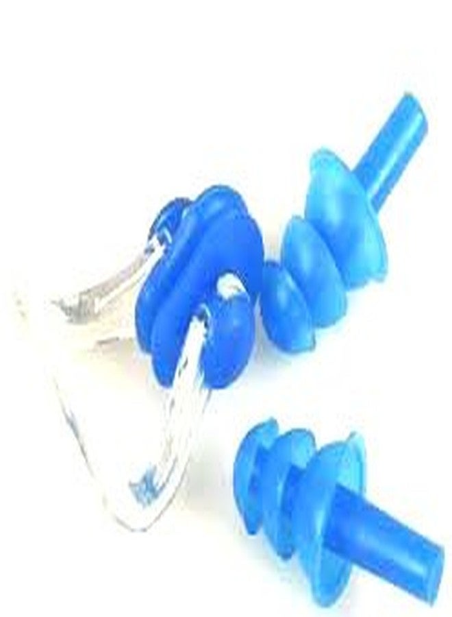 KAAS Swimming Kit Nose and Ear Protector Water Protector Nose Clip and Ear Clip for Swimmer, Adults and Children Swimming Ear plugs for swimming (Blue) - Image 3