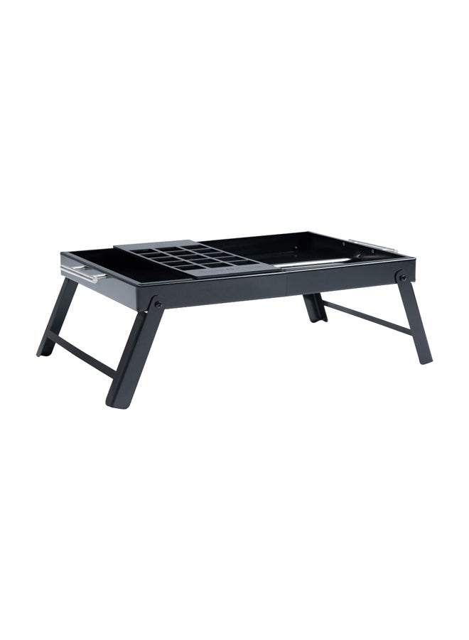 AL SANIDI Charcoal grill for trips Portable Charcoal Grill Black Size 35 *50 *18 Cm - Image 1