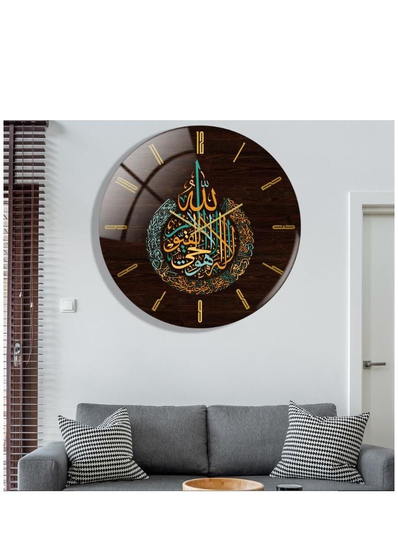 Y&D Acrylic Surah Al Ikhlas Wall Clock Islamic Calligraphy Gifts Eid Gift Ramadan Decor Luxury For Home - Image 1