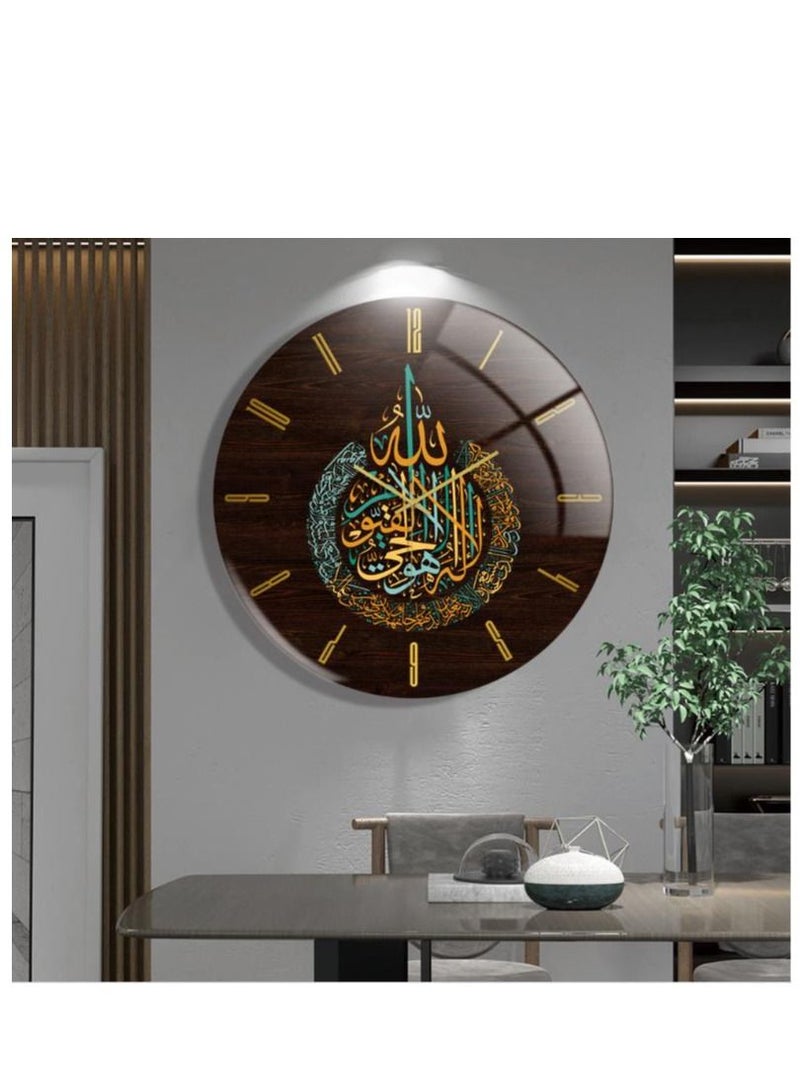 Y&D Acrylic Surah Al Ikhlas Wall Clock Islamic Calligraphy Gifts Eid Gift Ramadan Decor Luxury For Home - Image 2