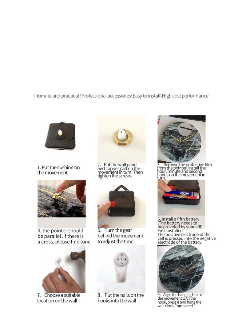 Y&D Acrylic Surah Al Ikhlas Wall Clock Islamic Calligraphy Gifts Eid Gift Ramadan Decor Luxury For Home - Image 4