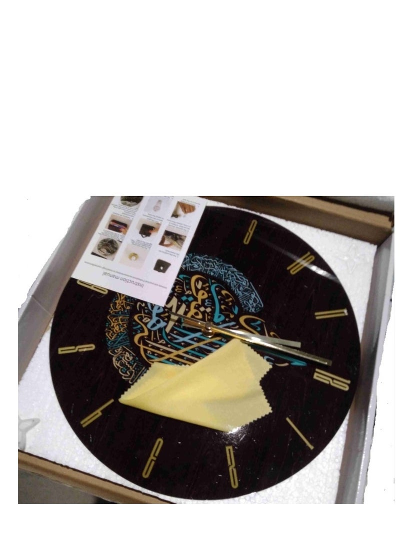 Y&D Acrylic Surah Al Ikhlas Wall Clock Islamic Calligraphy Gifts Eid Gift Ramadan Decor Luxury For Home - Image 5