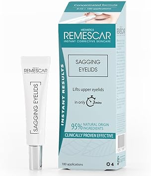 Remescar Sagging Eyelids Cream 8ml Instant Lift for Drooping Eyelids Upper Eye Lift Effect in 1 Application Clinically Proven AntiAging 180 Uses - Image 1