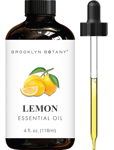 Brooklyn Botany Lemon Essential Oil - Huge 4 Fl Oz - 100% Pure and Natural - Premium Grade with Dropper - for Aromatherapy and Diffuser - Image 1