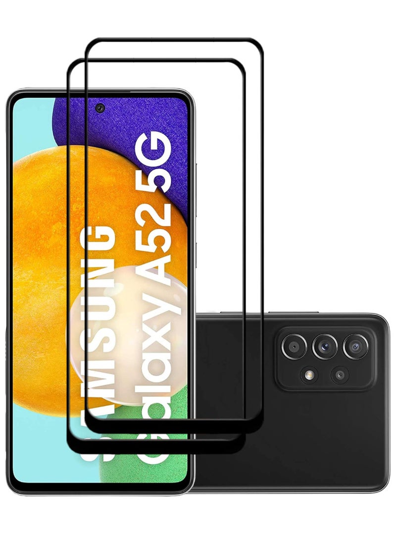ACLIX 2 Pieces Antistatic ESD Dustproof Premium Quality High Definition Tempered Glass Screen Protector Designed For Samsung Galaxy A52 5G - Image 1