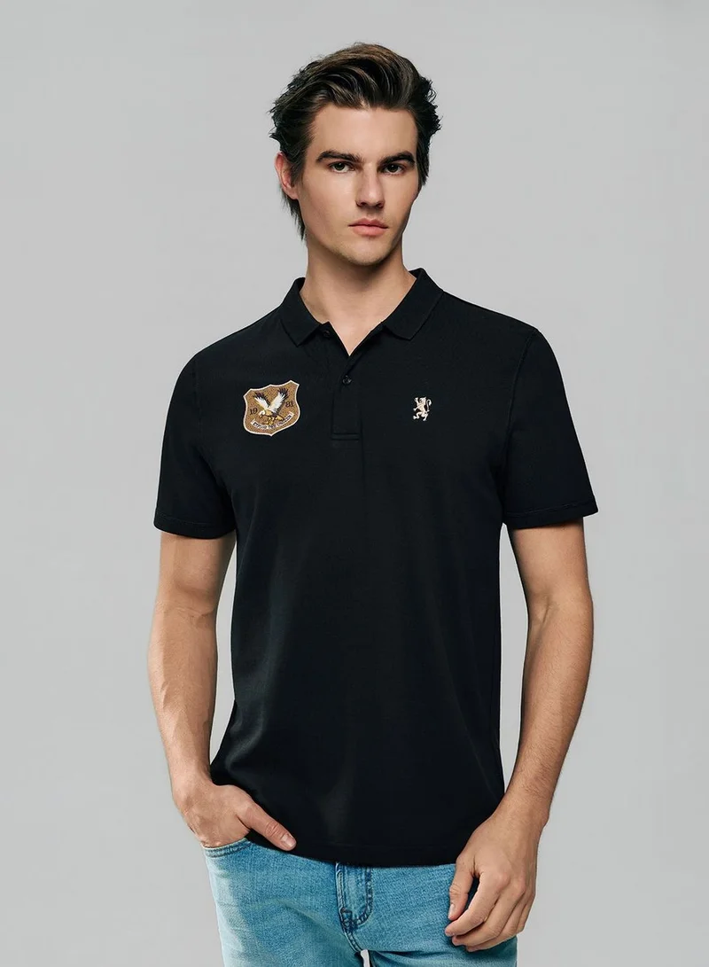 Men’s Cotton Pique Bold Polo with Embroidery