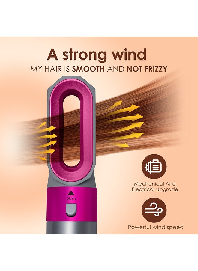 BESTIS - [Upgrade] 5 In 1 Hair Dryer Brush Hot Comb Set 1000W Hot Air Hair Curler and Straightener Styling Tool Comb Curling Brush Suitable for Women Hair Types - Image 1