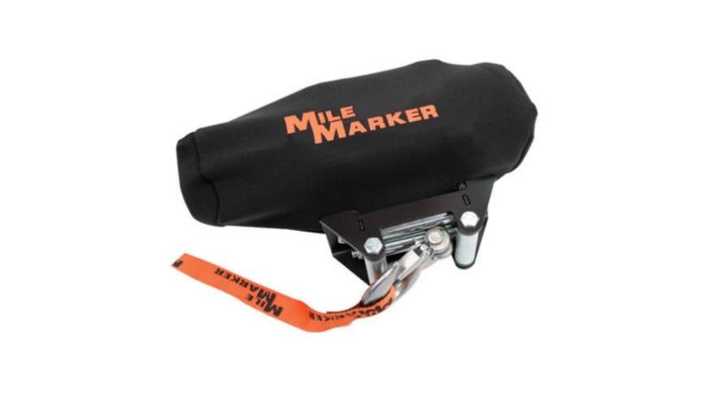 Mile Marker 8505 ATV Neoprene Winch Cover All Weather Protection Protects Winch from Mud Road Debris Elements Resistant to Tears and Rips
