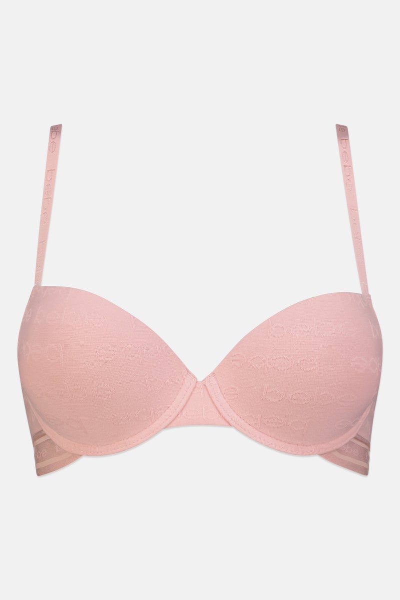 bebe Women 2 Pack Brand Logo Lightly Padded Underwired Convertible Bra, Multicolor - Image 5
