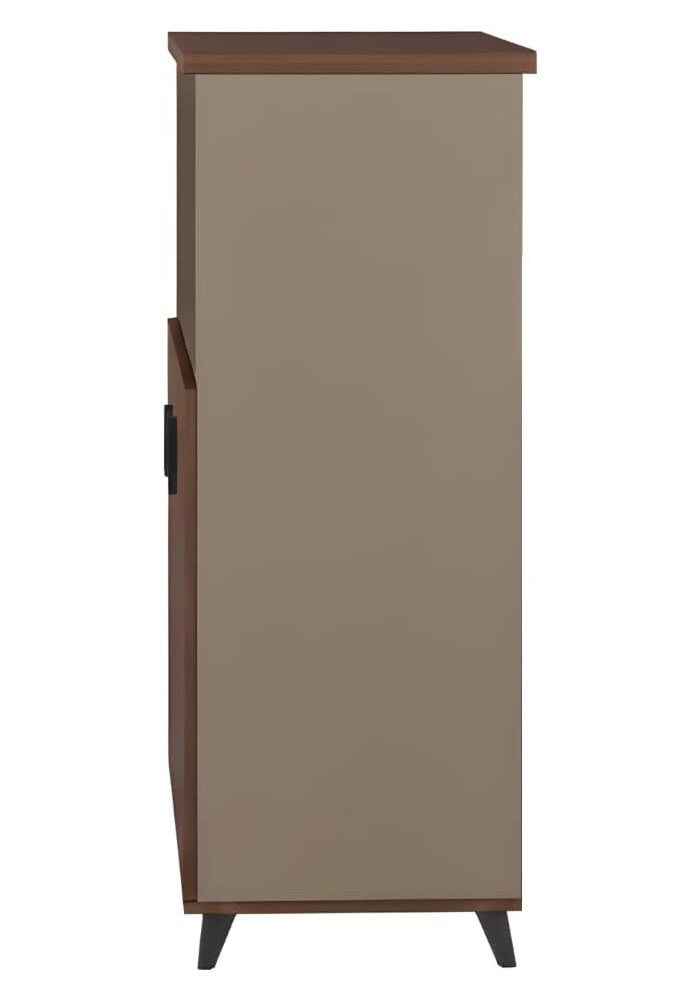 Neo Front Office Low Cabinet DG-L12 - Wooden File & Printer Storage Cabinet in Brown - Image 5
