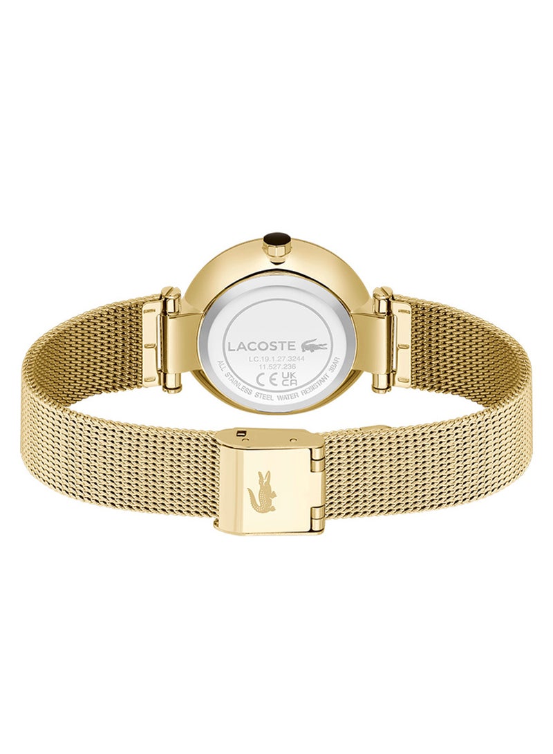 LACOSTE ساعة يد نسائية من الستانلس ستيل بعقارب دائرية الشكل 2001336 - 30 ملم - Image 3