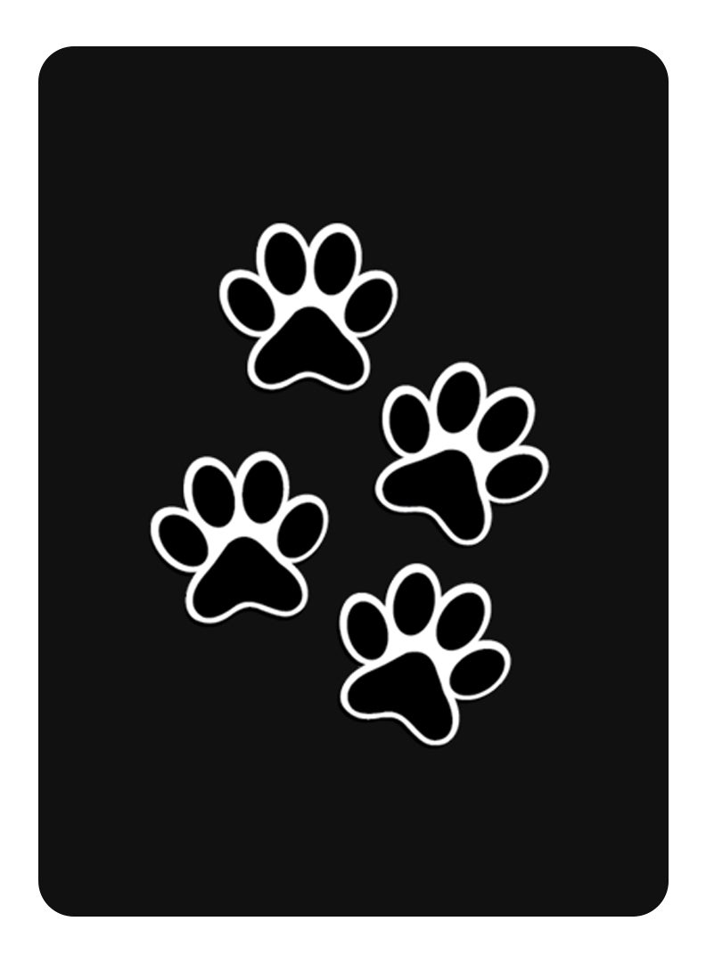 Theodor Protective Flip Case For Samsung Galaxy Tab S6 With Trifold Stand Auto Wake Sleep Shockproof Cover paw print - Image 1