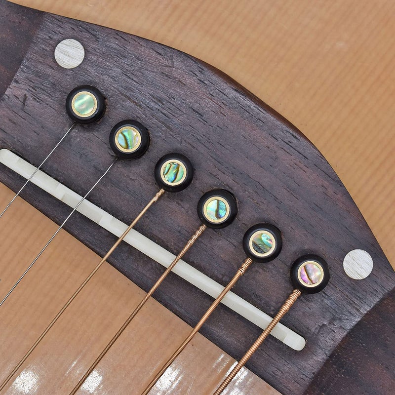 Vencetmat Ebony Guitar Pins Inlaid Abalone Dot Acoustic Guitar Parts - Image 3