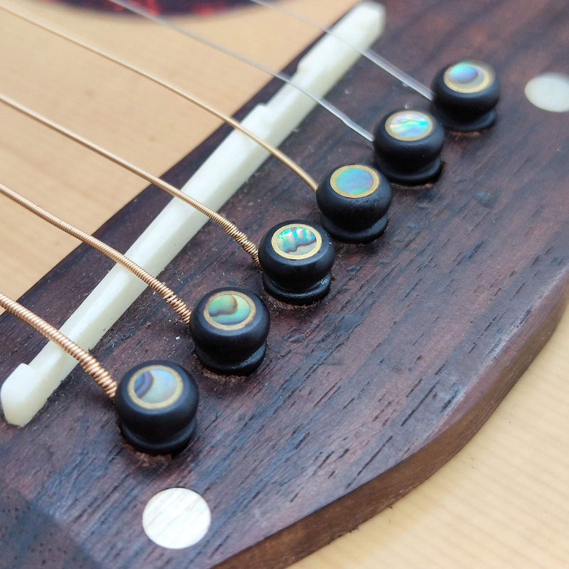 Vencetmat Ebony Guitar Pins Inlaid Abalone Dot Acoustic Guitar Parts - Image 5