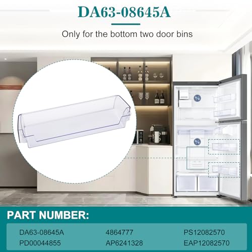 Garsoo DA63-08645A Door Shelf Bin (OEM) Compatible with samsung RT18M6215SG, RT18M6215SR, etc, Part Number: PD00044855,4864777, AP6241328, PS12082570, EAP12082570 - Image 3