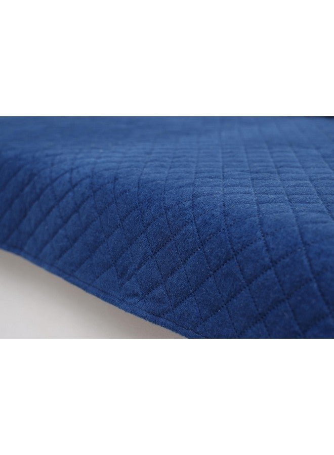 AAZEEM Original Velvet Sofa Cover | Stretch Fitted | Removable Washable Furniture Protector Slipcovers | Blue Color| 1 Seater Sofa Cover| - Image 2